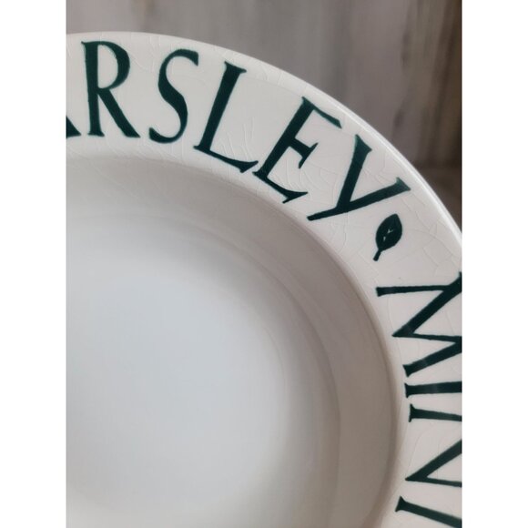 Pier 1 herbs soup bowl sage parsley mint rosemary Dill - Picture 4 of 12